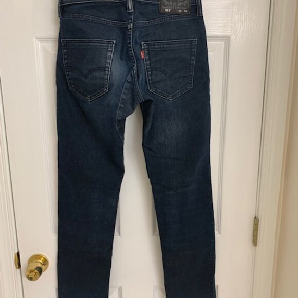 Men's LEVI'S 511 29x32 Skinny Slim Blue Black Jeans - Picture 8 of 9